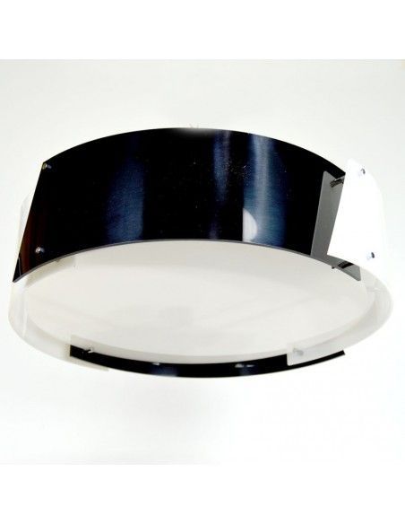 PLAFON DE TECHO NEGRO - BLANCO