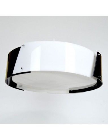 PLAFON DE TECHO NEGRO - BLANCO