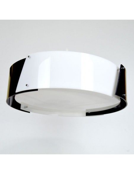 PLAFON DE TECHO NEGRO - BLANCO