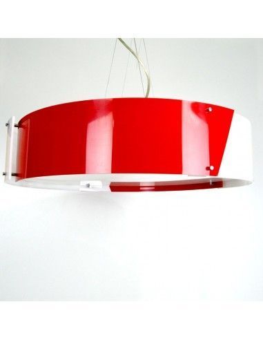 LAMPARA DE TECHO ROJO - BLANCO