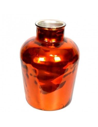 JARRON NARANJA DE CRISTAL