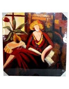 CUADRO PINTURA AL OLEO DE MUJER