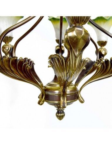 LAMPARA DE TECHO CLASICA BRONCE