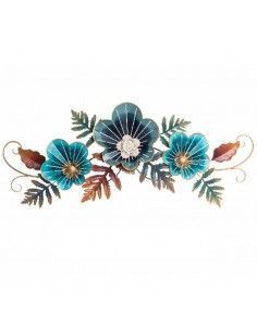 DECORATIVO PARED METAL FLORES