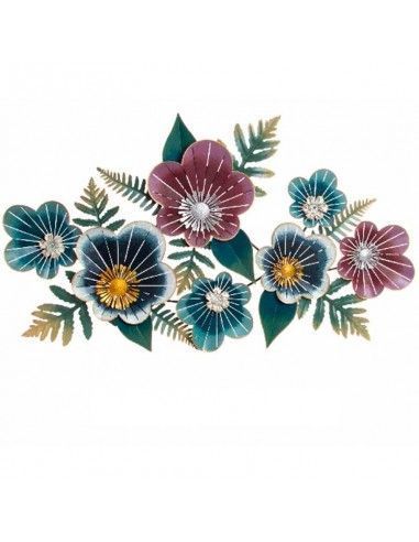 DECORATIVO PARED METAL FLORES