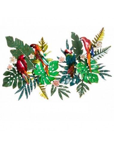 DECORATIVO PARED METAL TROPICAL