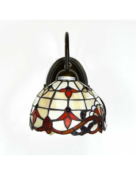 APLIQUE DE INTERIOR TIFFANY ROJO
