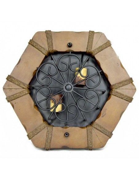 PLAFON DE TECHO RUSTICO HEXAGONAL