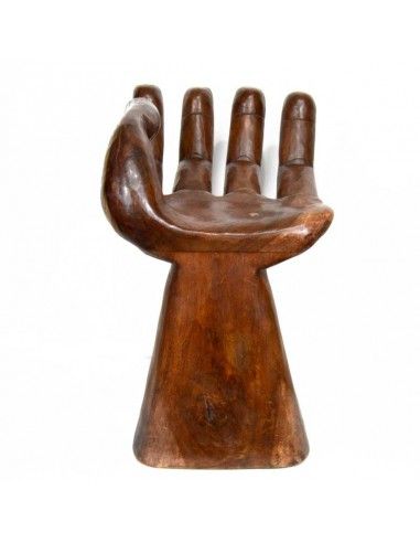 TABURETE DE MANO DE MADERA