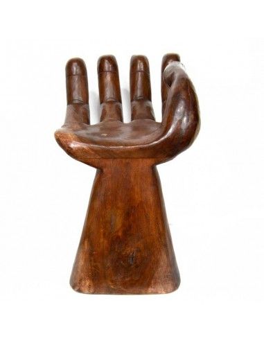 TABURETE DE MANO DE MADERA