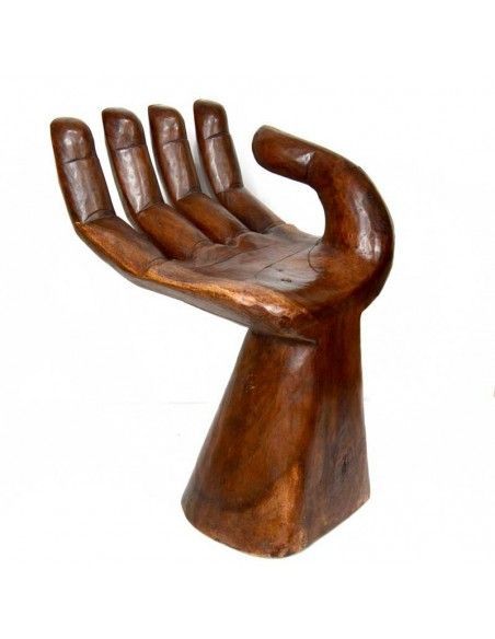 TABURETE DE MANO DE MADERA