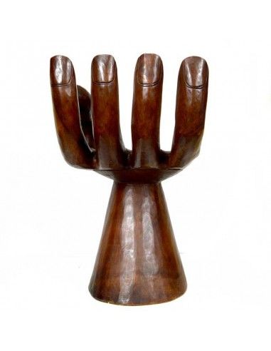 TABURETE DE MANO DE MADERA