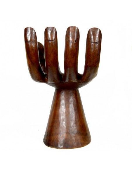 TABURETE DE MANO DE MADERA