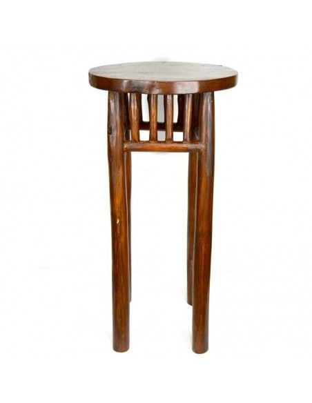 MESA Y DOS TABURETE MADERA DE TEKA