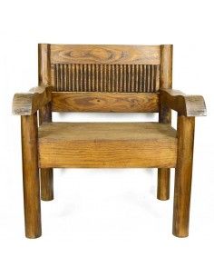 PAREJA DE SILLONES EN MADERA MACIZA 2
