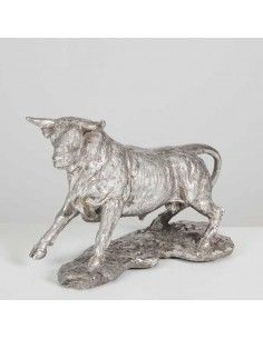 FIGURA TORO PLATA 20x28 2