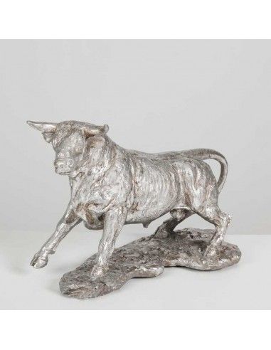 FIGURA TORO PLATA