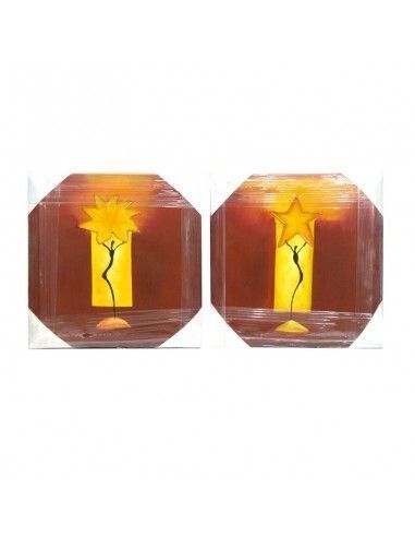 SET 2 CUADROS CON FIGURA DE MUJER MODERNO