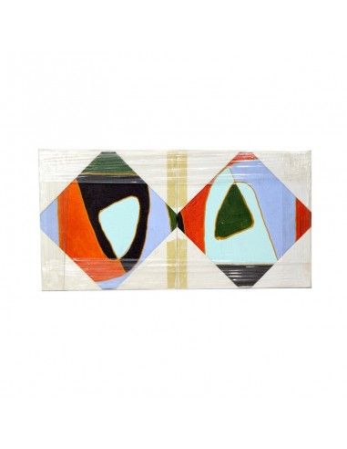 SET 2 CUADROS ABSTRACTOS MULTICOLOR