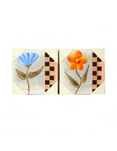 SET 2 CUADROS MODERNOS CON FLORES