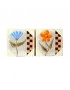 SET 2 CUADROS MODERNOS CON FLORES