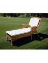 TUMBONA ALUMINIO Y FIBRA SILLON SINTETICA COLOR MIEL