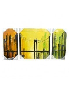 TRIPTICO PINTADO AL OLEO PUENTE