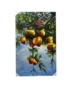 CUADRO PINTADO AL OLEO FRUTAS