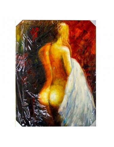 CUADRO PINTADO AL OLEO FIGURA MUJER