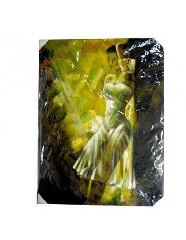 CUADRO PINTADO AL OLEO FIGURA MUJER