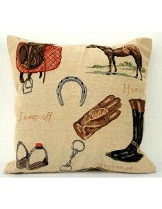 COJIN BEIGE DE CABALLO