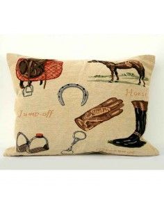 COJIN BEIGE DE CABALLO
