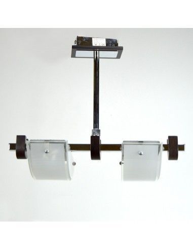 COLGANTE EN ACERO CON VIDRIO