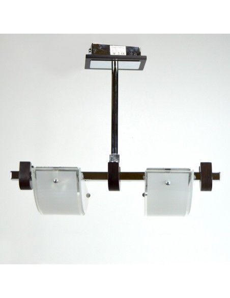 COLGANTE EN ACERO CON VIDRIO