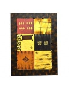 CUADRO PINTADO AL OLEO ABSTRACTO CON RELIEVE