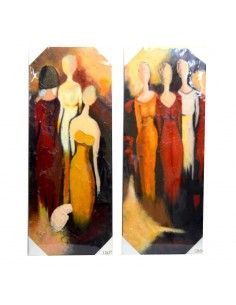 CUADROS PINTADOS AL OLEO FIGURAS MUJER