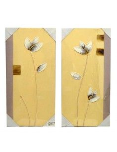 CUADROS PINTADOS AL OLEO FLORES BLANCAS