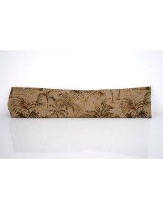 COJIN CORTAVIENTOS BEIGE DE HOJAS