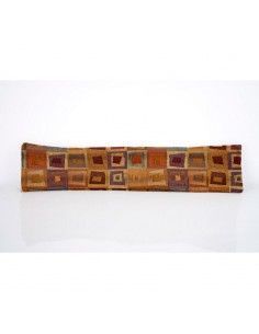 COJIN CORTAVIENTOS MARRON DE CUADROS