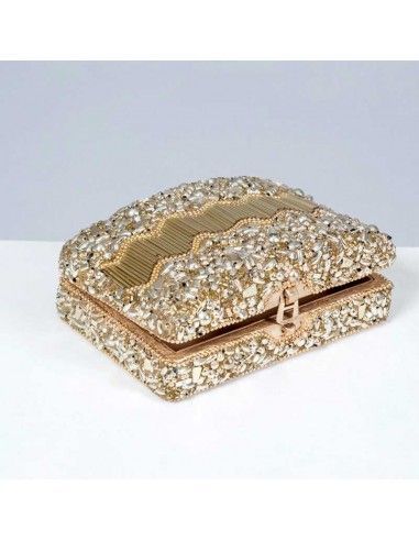 CAJA DE MADERA DORADA