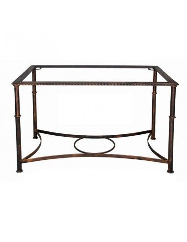 MESA DE FORJA ELEVABLE NEGRO - ORO COMPLETA