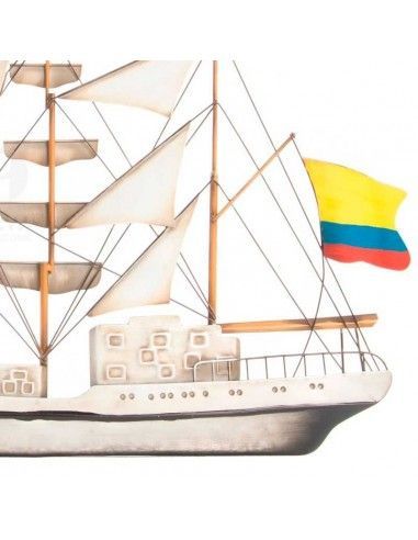DECORATIVO PARED METAL BARCO DE VELA