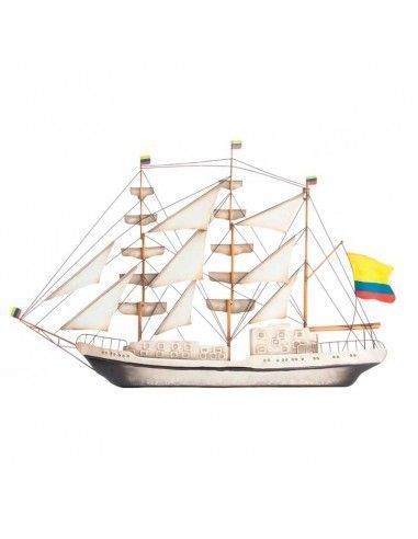 DECORATIVO PARED METAL BARCO DE VELA