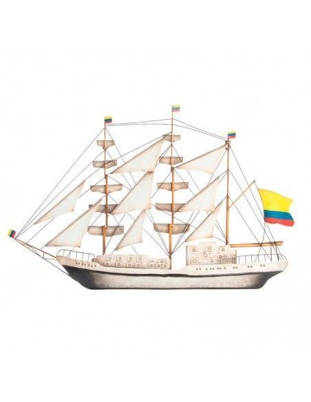 DECORATIVO PARED METAL BARCO DE VELA