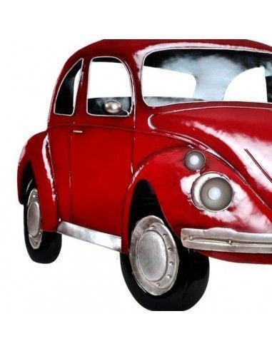 COCHE CLASICO DE METAL ROJO