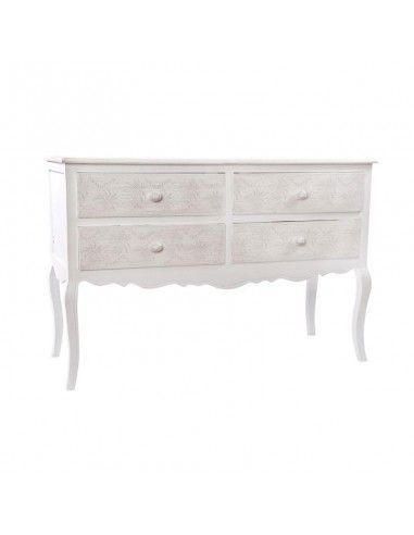 CONSOLA CAJONES MADERA TALLADA