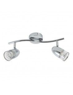 APLIQUE FOCOS LED 2 LUCES PERLAS