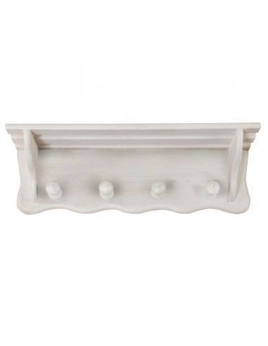 PERCHA DE PARED CON SOMBRERO BLANCO