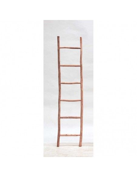 ESCALERA PERCHERO TOALLERO MADERA TECA