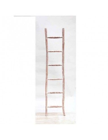 ESCALERA PERCHERO TOALLERO MADERA TECA